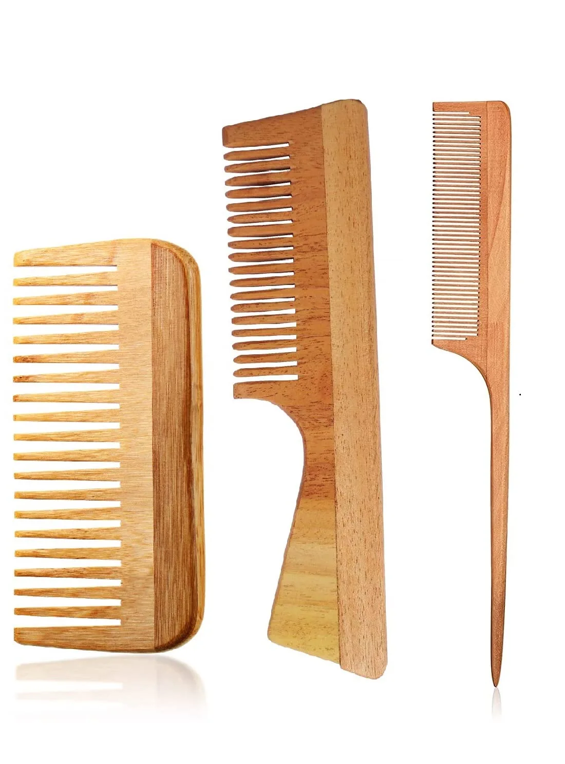 Neem Wooden Hair Comb for Women & Men - SAH Creatives
