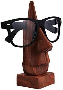 Wood Nose Shaped Eyeglass Holder Stand