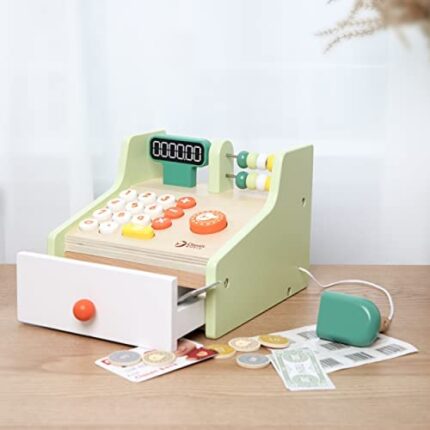 Cash Register Wooden Counting