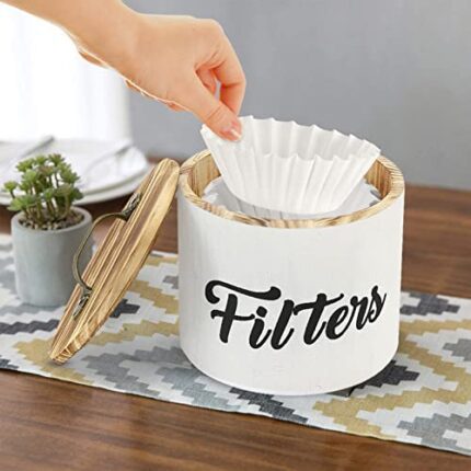 Wooden Coffee Filter Case