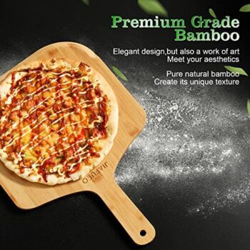Bamboo Pizza turning peel & Wood cutting board