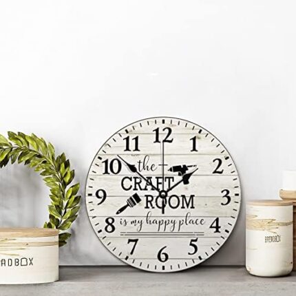 Craft room wall clock