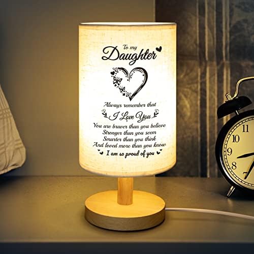 Gifts for Daughter - Fabric Wooden Desk Lamp