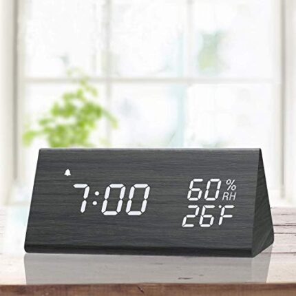 Wooden Electronic LED Alarm Clock