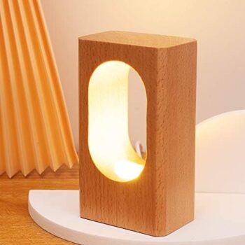 LED Wood Desk Lamp