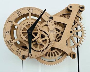 wooden gear wall clock kit