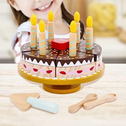Wooden Birthday Cake Playset