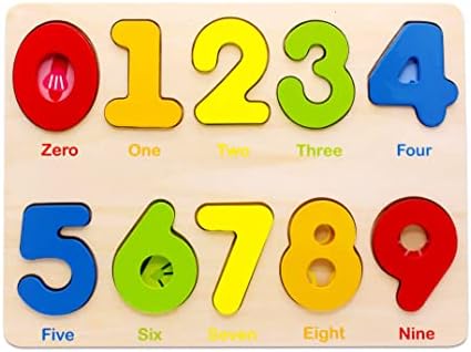 wooden number puzzles for kids