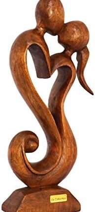 wooden abstract sculpture for eternal love