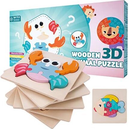 3D animal puzzle for toddlers