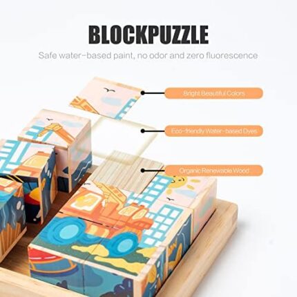 Wooden Block Puzzle Toddler