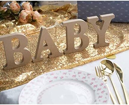 baby shower wooden letters