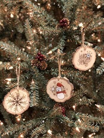 hand-painted wooden christmas ornaments