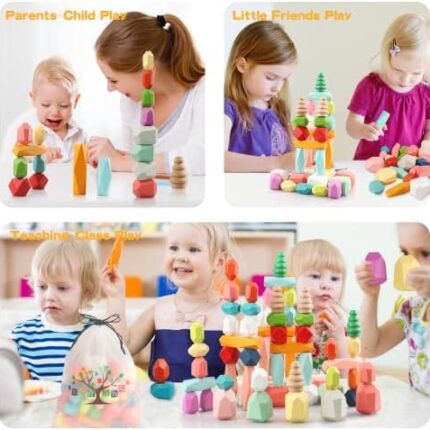 wooden stacking blocks for toddlers