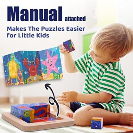 Wooden Block Puzzles Toddlers