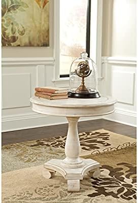 Vintage round accent table