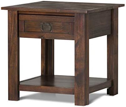 Solid Acacia Wood End Table