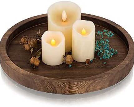 Decorative tray candle holder