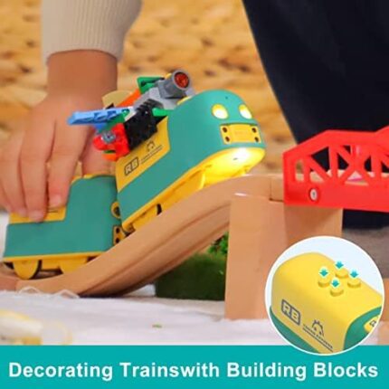 Robobloq Wooden Train Set with STEM Coding Express
