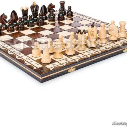 Handcrafted wooden chess set