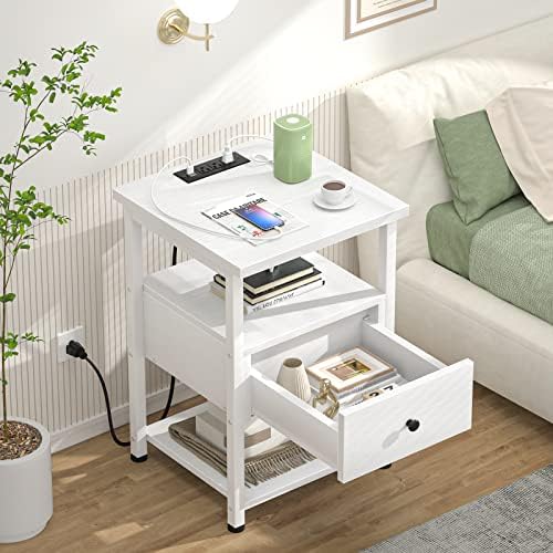 Nightstand Set with Charging Station