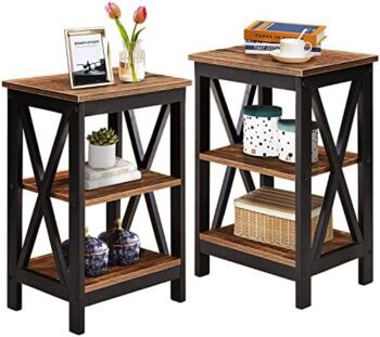 Versatile side table with storage shelf