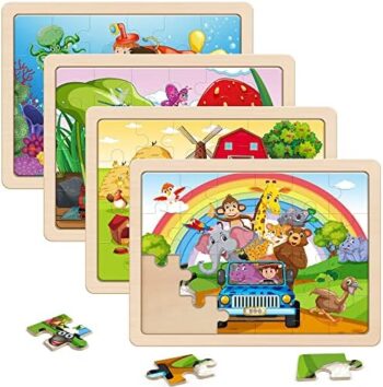 Wooden Puzzles for Kids Ages 3-5