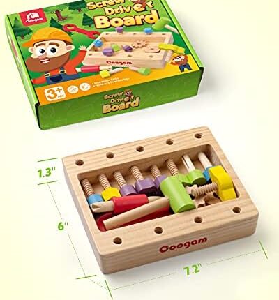 Montessori Wooden Tool Box for Toddler Fine Motor Skills
