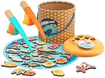 Montessori toddler fishing game