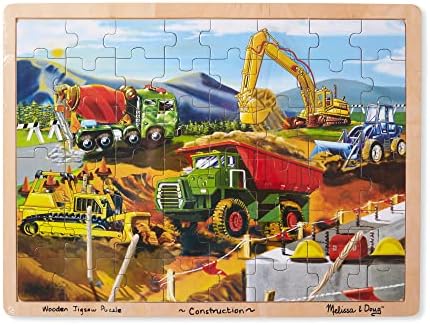 Construction Vehicles Wooden Jigsaw Puzzle