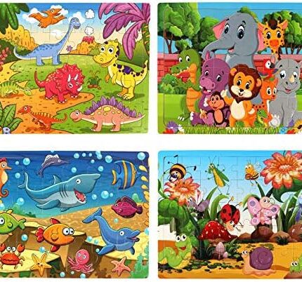 Wooden Jigsaw Puzzles for Kids Age 3-5 Year Old
