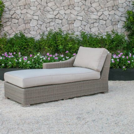 Aluminum wood and rattan sectional sofa set