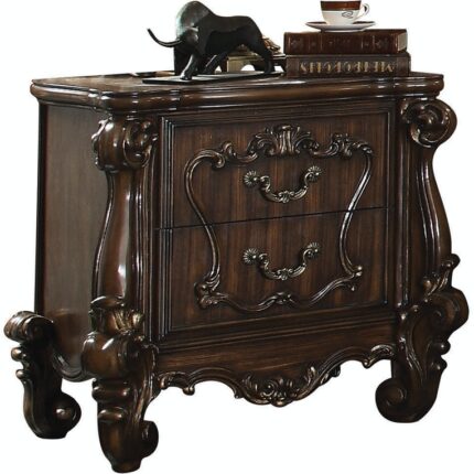 Brown two drawers nightstand