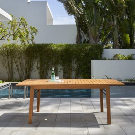 Outdoor dining table for six people