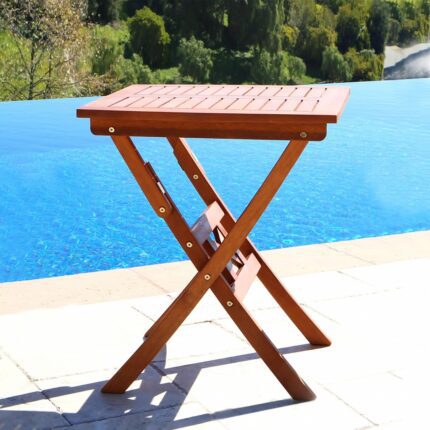 Outdoor patio serving table