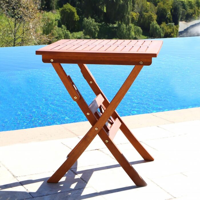 Outdoor patio serving table