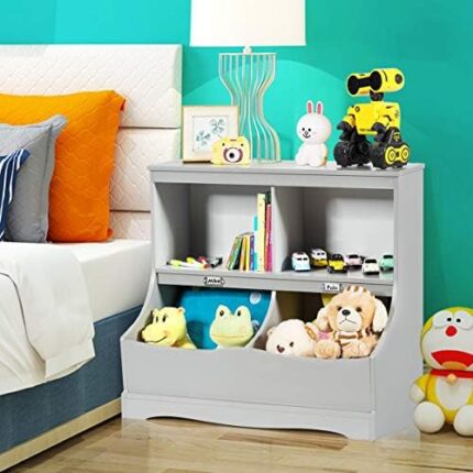 Kids Bookcase with Footboard