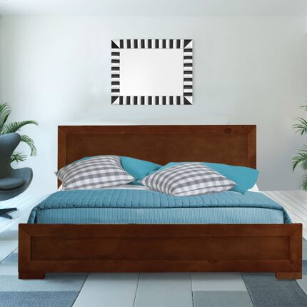 Walnut Wood Twin Bed