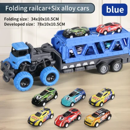 Deformable Rail Car Toy