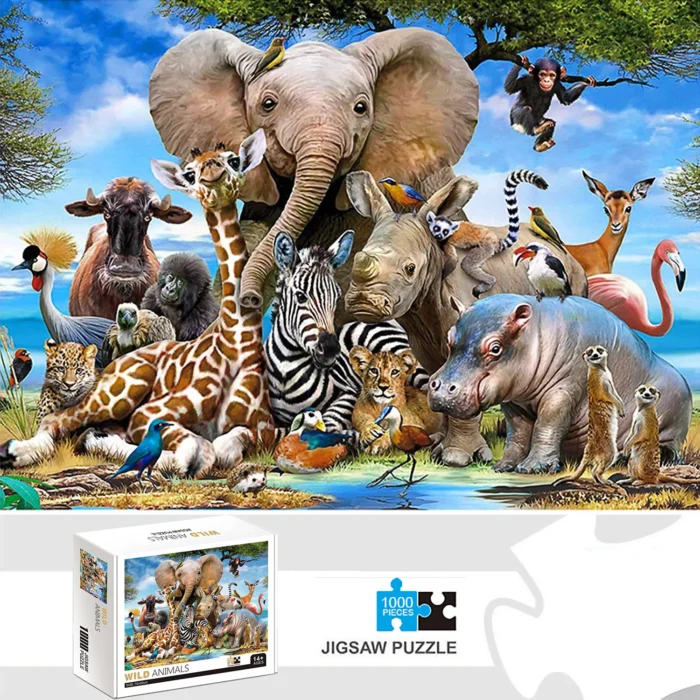 1000 Pieces Animal World Jigsaw Puzzles
