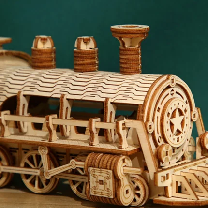 3D Wooden Puzzle Train