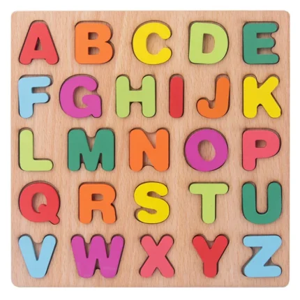 Colorful Alphabet Matching Puzzle