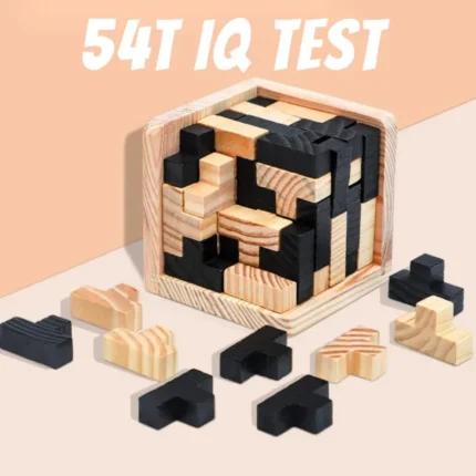 Wooden Cube Puzzle 3D