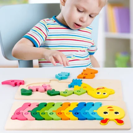 Wooden Rabbit Puzzle for Toddlers