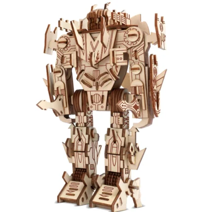 Robot Wooden 3D Stereo Stitch Puzzle