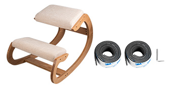 Ergonomic Rocking Wooden Kneeling Chair