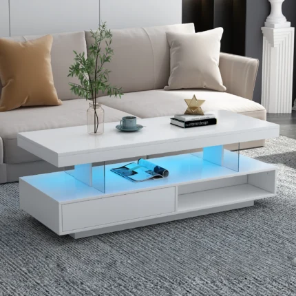 LED Coffee Table with Storage