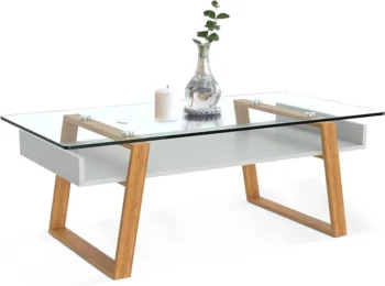 modern glass coffee table