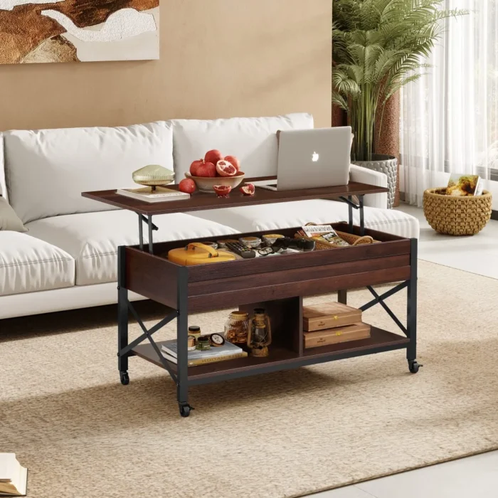 lift top coffee table with storage