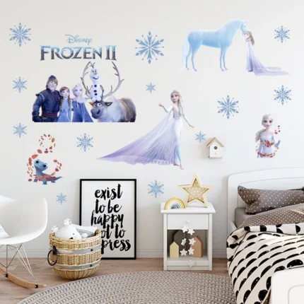 frozen elsa anna wall stickers